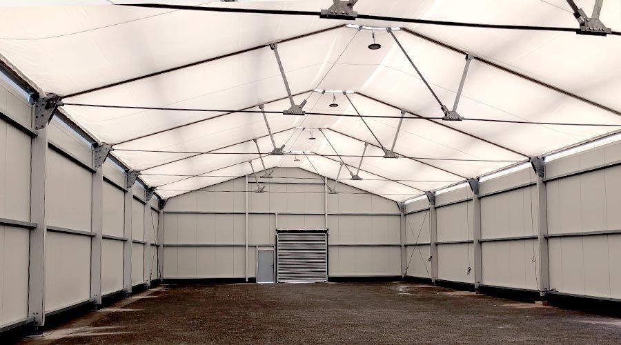 teilisolierte Warmhalle